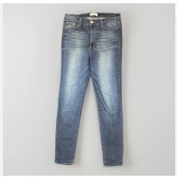 Judy Blue Denim - Judy Blue Skinny Fit Jeans Women's Size 15/ 32 Blue Style #8374 Stretch Faded